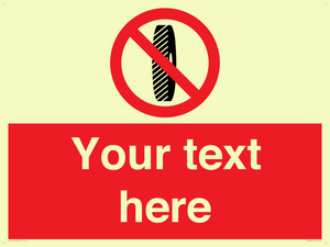 Custom Do Not Change Grinding Wheel Sign